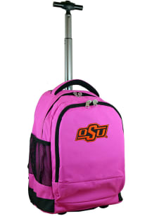 Mojo Oklahoma State Cowboys Pink Wheeled Premium Backpack