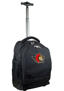 Mojo Ottawa Senators Black Wheeled Premium Backpack
