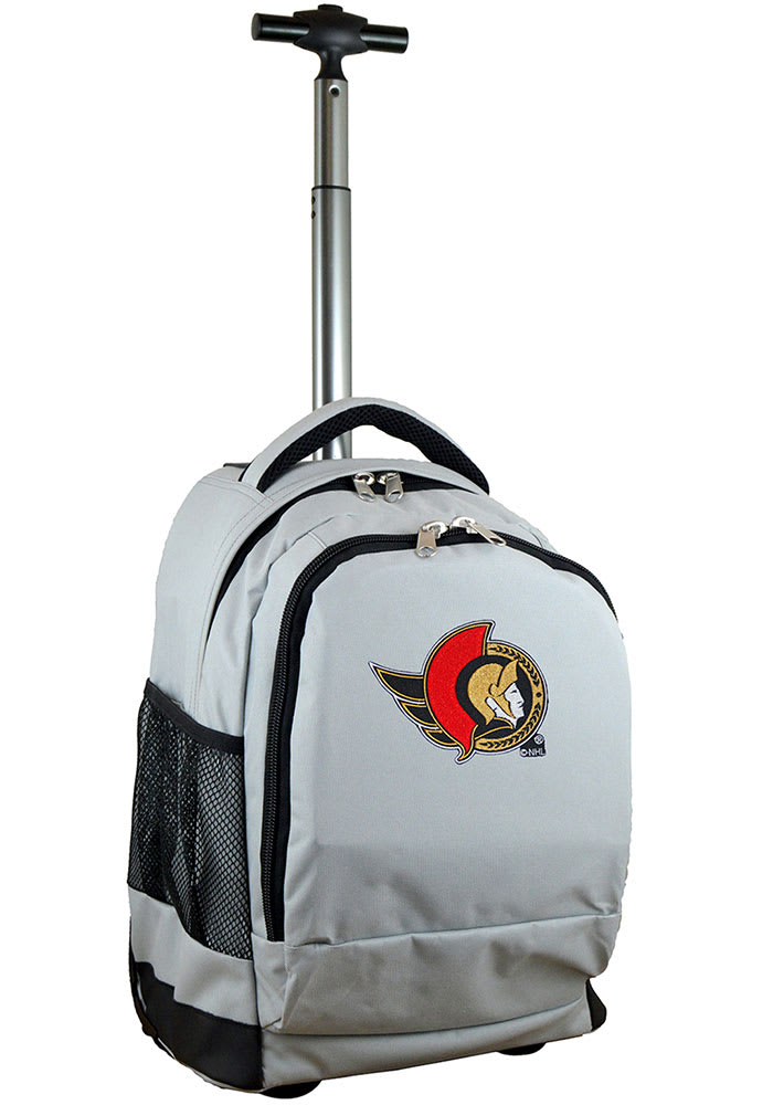 Ottawa Senators Grey Wheeled Premium Backpack