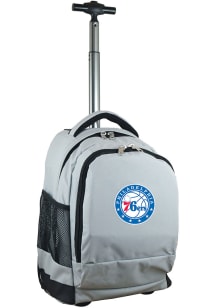 Mojo Philadelphia 76ers Grey Wheeled Premium Backpack