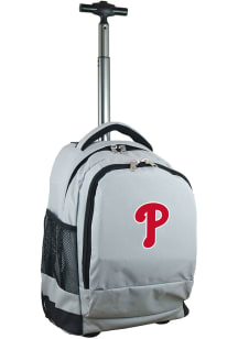 Mojo Philadelphia Phillies Grey Wheeled Premium Backpack