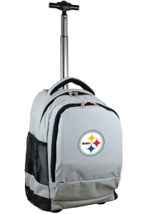 Mojo Pittsburgh Steelers Grey Wheeled Premium Backpack
