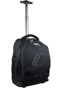 Mojo San Antonio Spurs Black Wheeled Premium Backpack