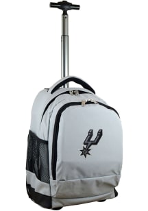 Mojo San Antonio Spurs Grey Wheeled Premium Backpack