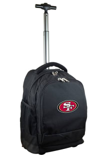 Mojo San Francisco 49ers Black Wheeled Premium Backpack