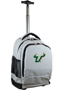 Mojo South Florida Bulls Grey Wheeled Premium Backpack