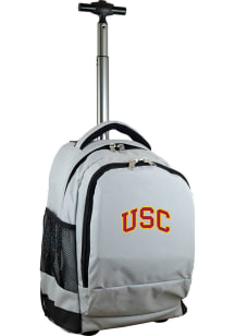 Mojo USC Trojans Grey Wheeled Premium Backpack