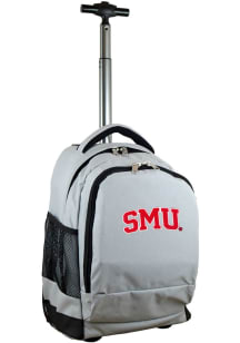 Mojo SMU Mustangs Grey Wheeled Premium Backpack