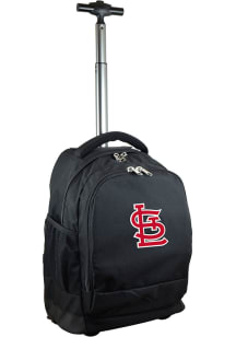 Mojo St Louis Cardinals Black Wheeled Premium Backpack