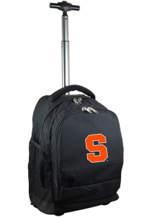 Mojo Syracuse Orange Black Wheeled Premium Backpack