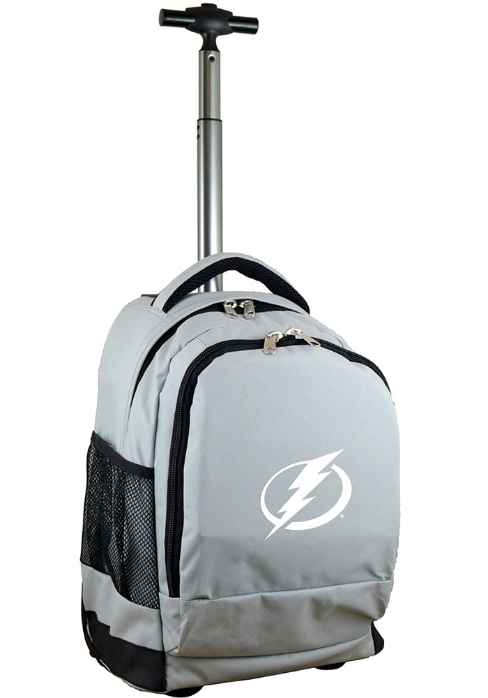 Tampa Bay Lightning Grey Wheeled Premium Backpack