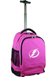 Tampa Bay Lightning Pink Wheeled Premium Backpack