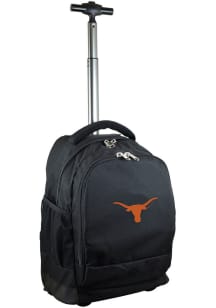 Mojo Texas Longhorns Black Wheeled Premium Backpack