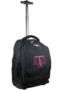 Mojo Texas A&amp;M Aggies Black Wheeled Premium Backpack