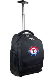 Mojo Texas Rangers Black Wheeled Premium Backpack
