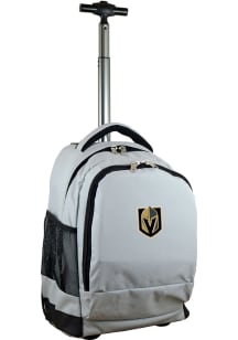 Mojo Vegas Golden Knights Grey Wheeled Premium Backpack