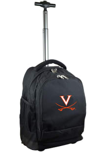 Mojo Virginia Cavaliers Black Wheeled Premium Backpack