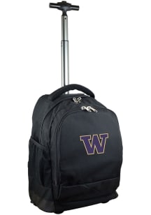 Mojo Washington Huskies Black Wheeled Premium Backpack
