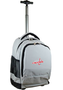 Mojo Washington Capitals Grey Wheeled Premium Backpack