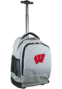 Mojo Wisconsin Badgers Grey Wheeled Premium Backpack
