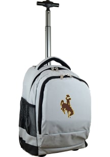 Mojo Wyoming Cowboys Grey Wheeled Premium Backpack