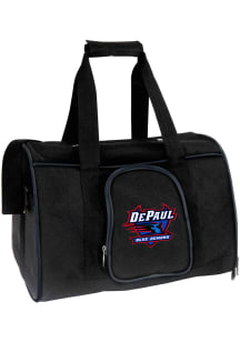 DePaul Blue Demons Black 16 Pet Carrier Luggage