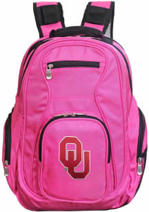 Oklahoma Sooners Pink 19 Laptop Backpack