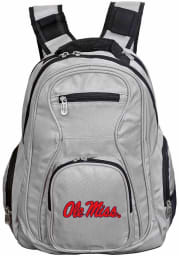 Ole Miss Rebels Grey 19 Laptop Backpack