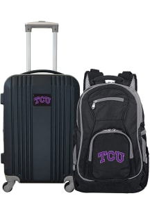 TCU Horned Frogs Black 2-Piece Set Luggage