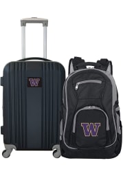 Washington Huskies Black 2-Piece Set Luggage