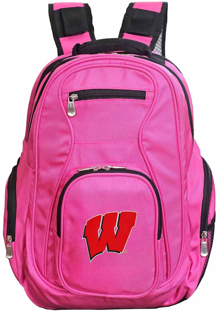 Wisconsin Badgers Pink 19 Laptop Backpack