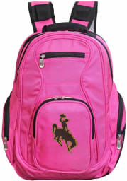 Wyoming Cowboys Pink 19 Laptop Backpack