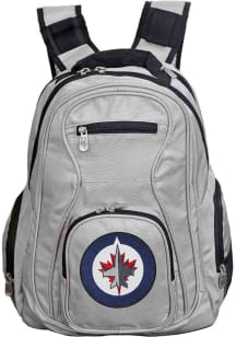 Mojo Winnipeg Jets Grey 19 Laptop Backpack