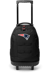 New England Patriots Black 18 Wheeled Tool Backpack