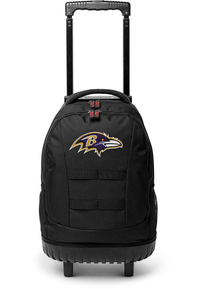 Baltimore Ravens Black 18 Wheeled Tool Backpack