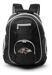 Baltimore Ravens Black 19 Laptop Gray Trim Backpack