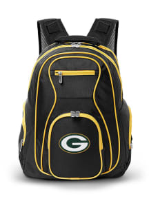 Mojo Green Bay Packers Black 19 Laptop Yellow Trim Backpack