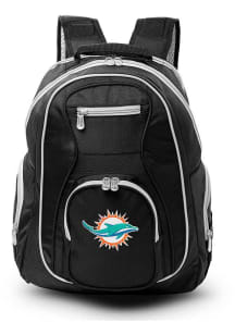 Mojo Miami Dolphins Black 19 Laptop Gray Trim Backpack