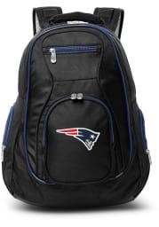 New England Patriots Black 19 Laptop Navy Trim Backpack