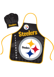 Pittsburgh Steelers Hat and Apron BBQ Apron Set
