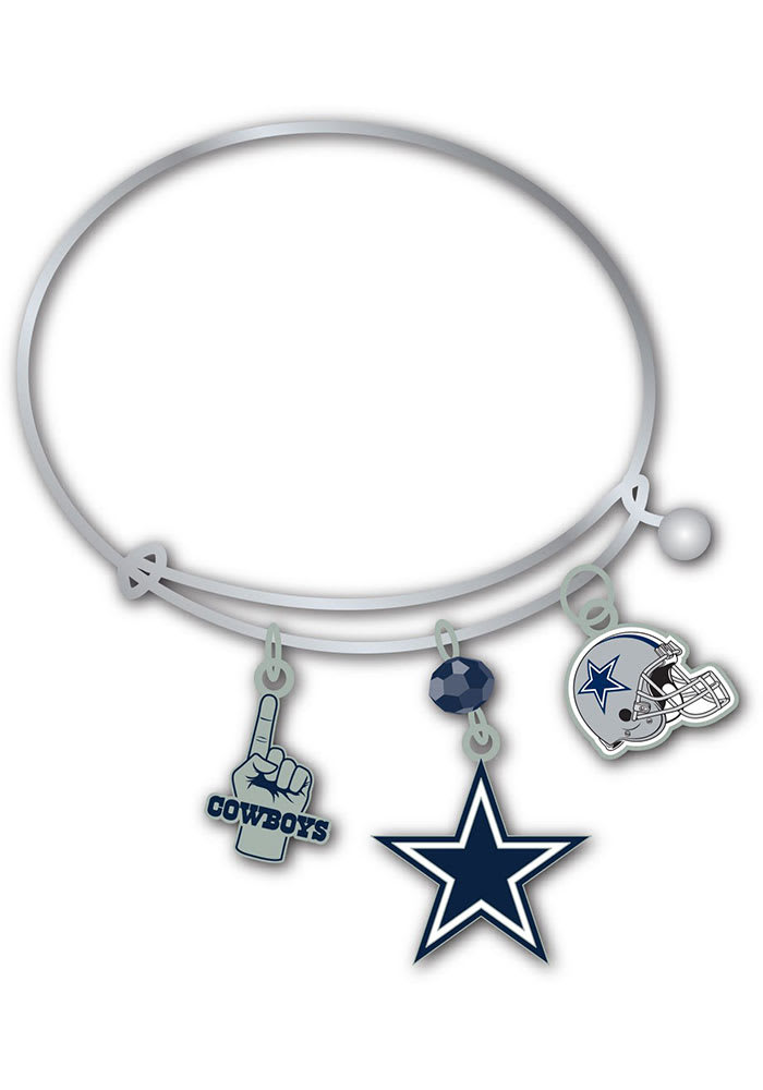 Alex and Ani Dallas Cowboys Women's Logo Silver Finish Bracelet