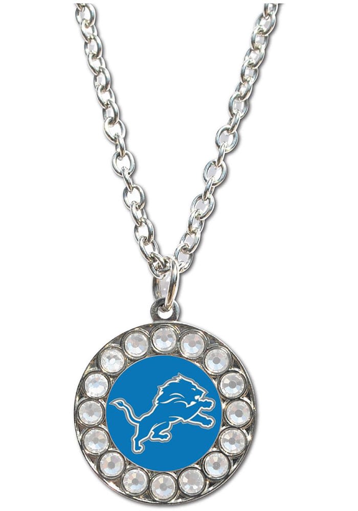 Detroit Lions Rhinestone Womens Necklace