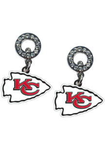 Kansas City Chiefs Rhinestone Womens Earrings