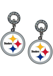 Pittsburgh Steelers Rhinestone Womens Earrings