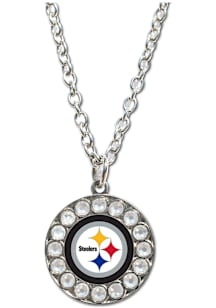 Mojo Pittsburgh Steelers Rhinestone Womens Necklace