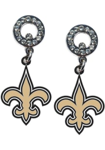 New Orleans Saints Rhinestone Womens Earrings