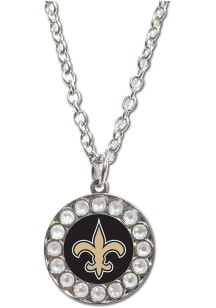 Mojo New Orleans Saints Rhinestone Womens Necklace