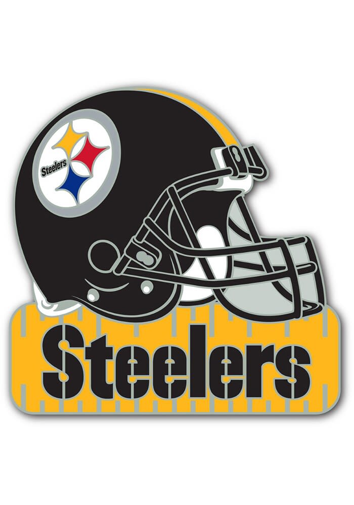 Pittsburgh Steelers Helmet Lapel Souvenir Pin - BLACK