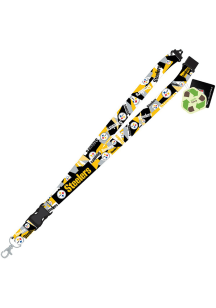 Mojo Pittsburgh Steelers Sustainable Shattered Design Lanyard