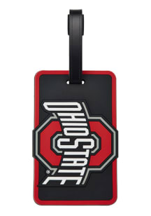 Ohio State Buckeyes Red Rubber Luggage Tag